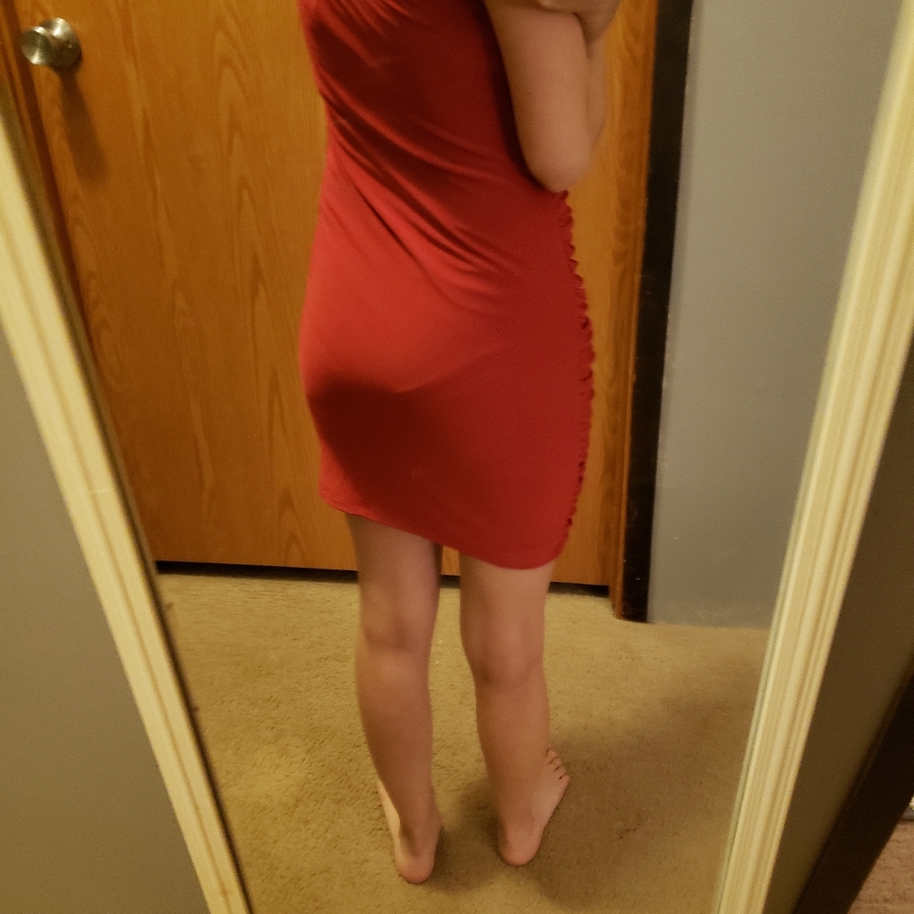 STRAPLESS BODYCON DRESS - Picture 7 of 8